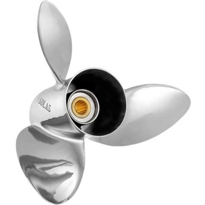 SOLAS Stainless Steel 3 blades propeller Yamaha 150/175/200/225/250/300 V6 (2stroke and 4stroke) AND Stern Drive 3.0/4.7L